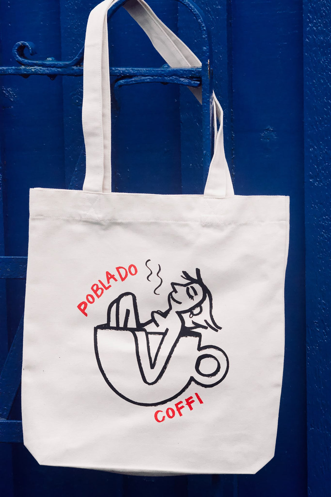 Poblado Coffi x Llecu Heavy Duty Woven Tote Bag