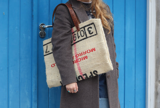 Upcycled Coffee Sack Bag