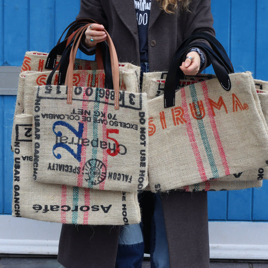 Upcycled Coffee Sack Bag